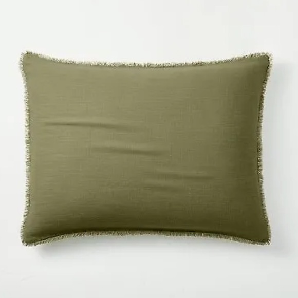 Casaluna Other - NEW Casaluna Heavyweight Linen Blend Comforter Sham Moss Green, Standard
